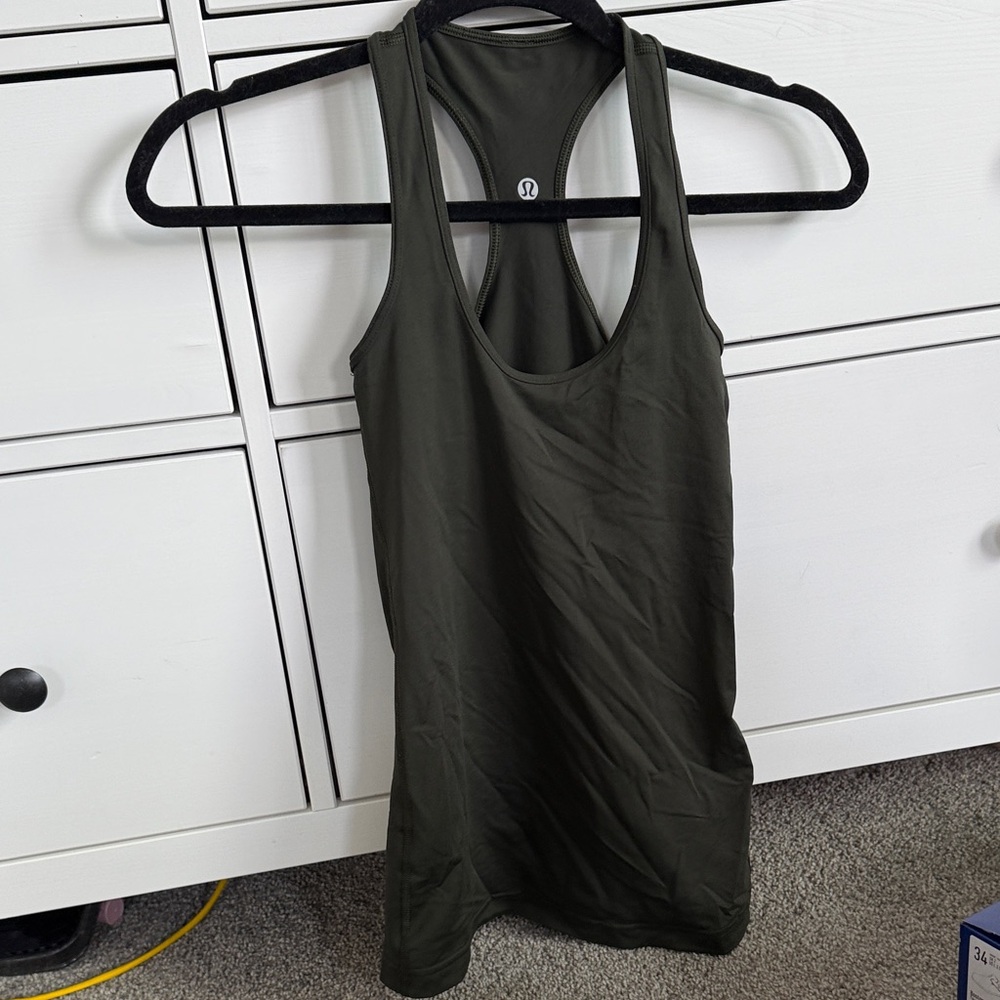 lululemon athletica Dark Green Tank Top